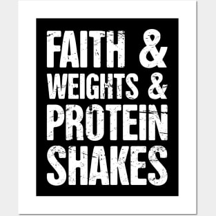 Protein - Gift For Christian Workout Gym Fans Posters and Art